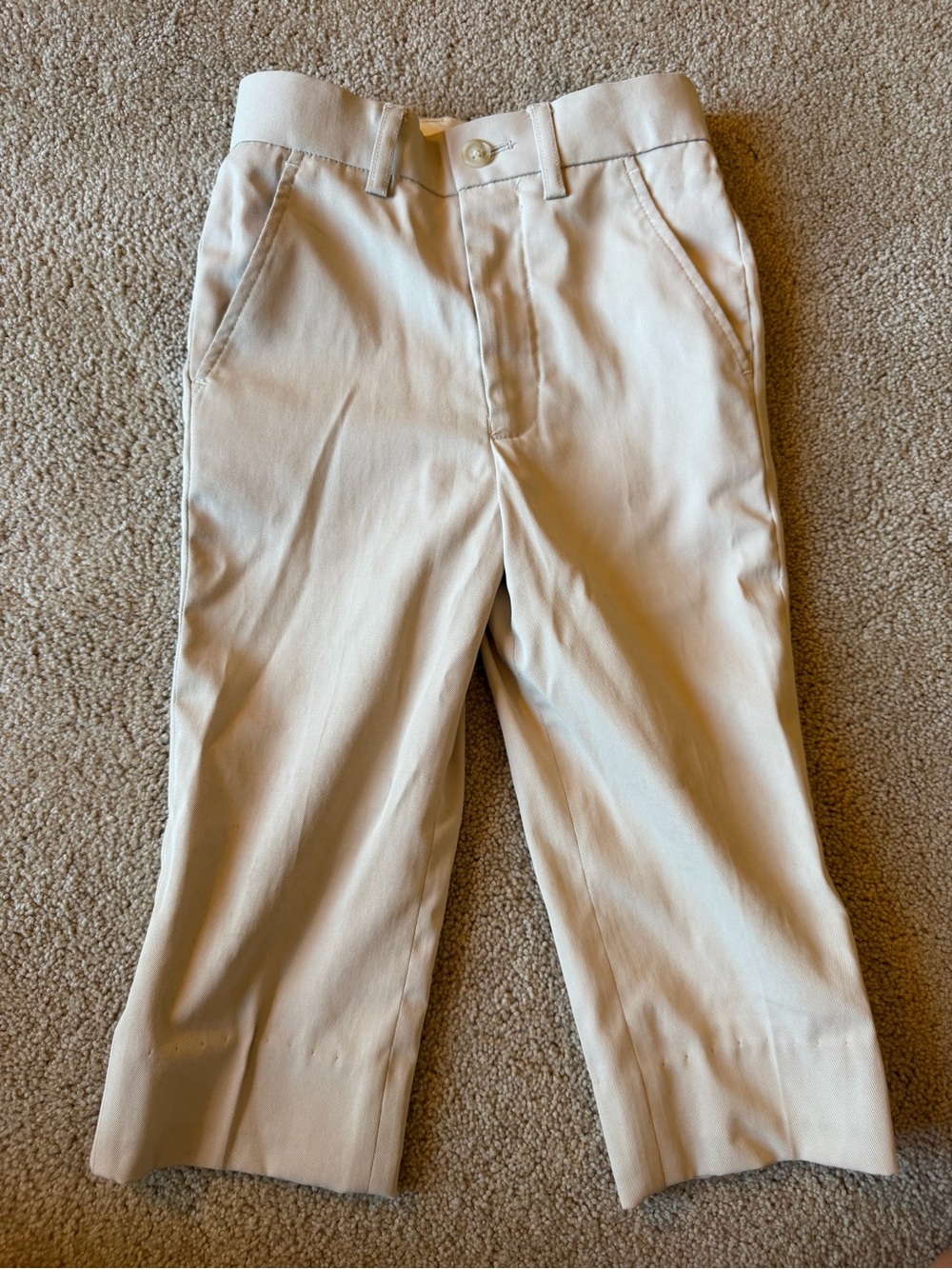 Azazie Cream Kids Dress Trousers
